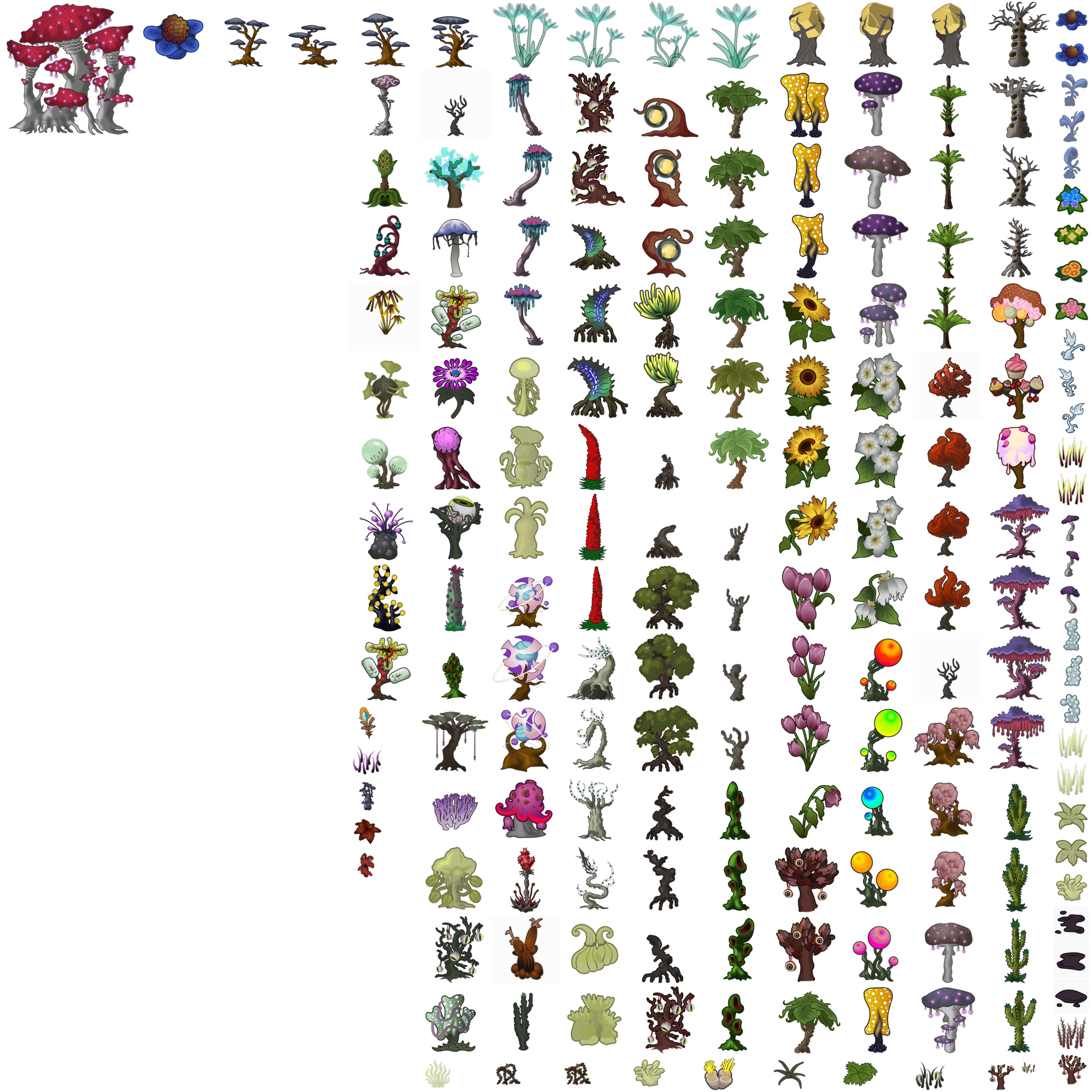 Titanflora — Free 2D Alien & Giant Plant Sprites cover