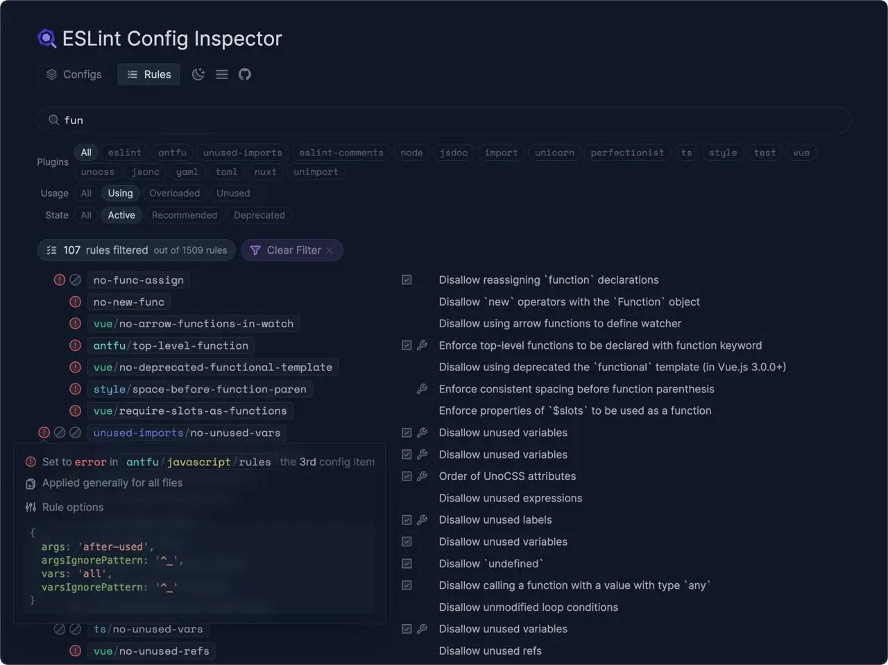 ESLint diagnostics in a TypeScript or JavaScript file inside VS Code