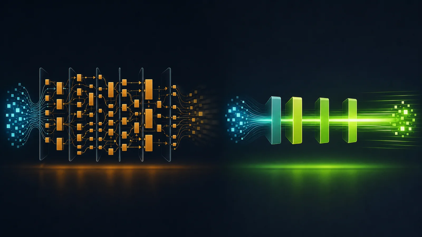 Візуальне порівняння повільного JavaScript-компілятора та швидкого native pipeline