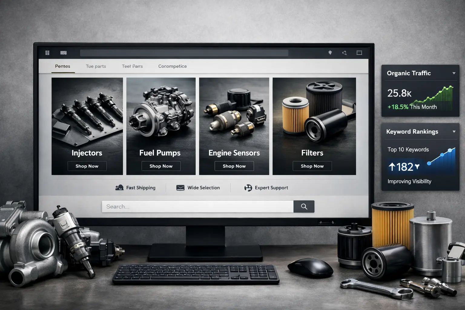 Diesel Auto online store for engine and fuel system auto parts