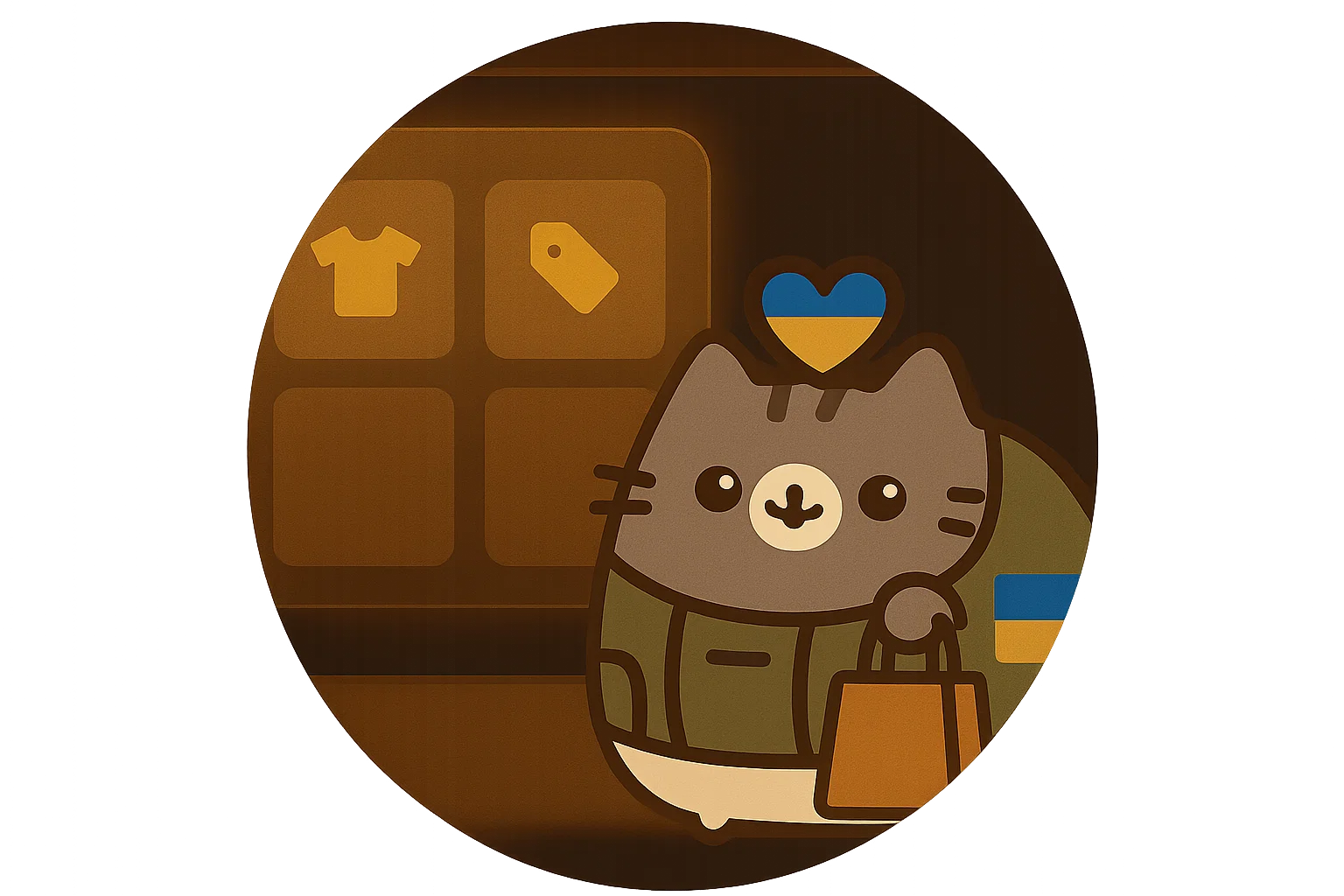 PAS-STORE logo with modern bag icon